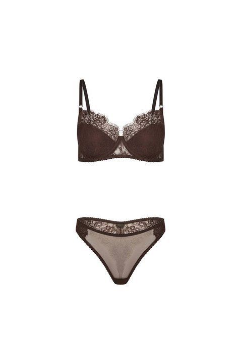 Brown Lace Set Dark Flame, XS, 70A