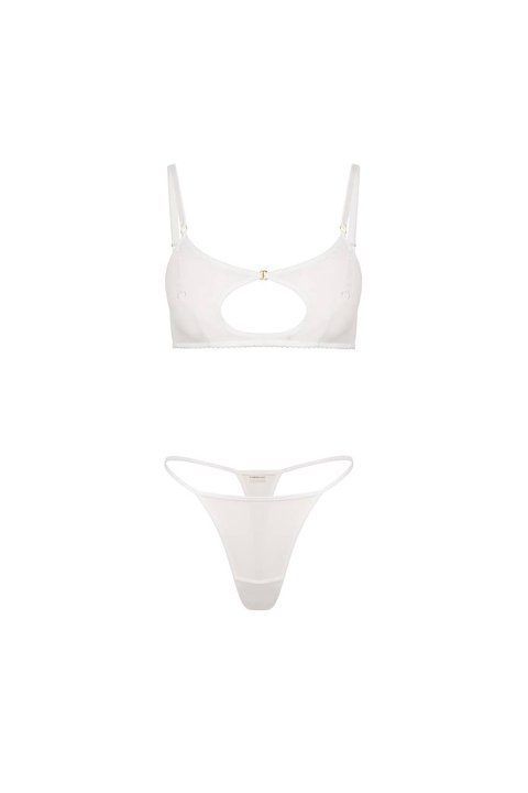 Open white mesh set DOLCE, XS, 70A