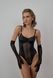 Black Silk Bodysuit  INCANTO BLACK, 70A, XS