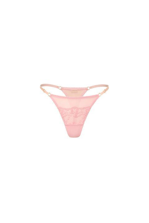 Pink lace thong Cassia Rose, XS