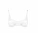 White mesh and silk bra MYSTERIA WHITE