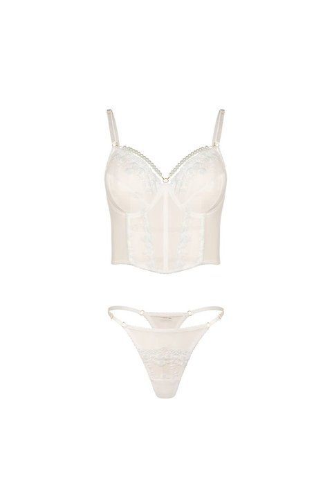 White corset with pearls Cassia White, XS, 70A